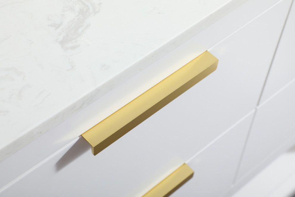 36" Single Bathroom Vanity, White, With Backsplash