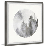 "Misty Magical Forest" Framed Painting Print, 12"x12"