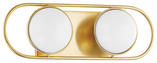 2 Light Bath Sconce, Aged Brass