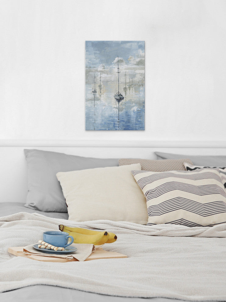 "Calm Clouds" Painting Print on Wrapped Canvas, 40"x60"