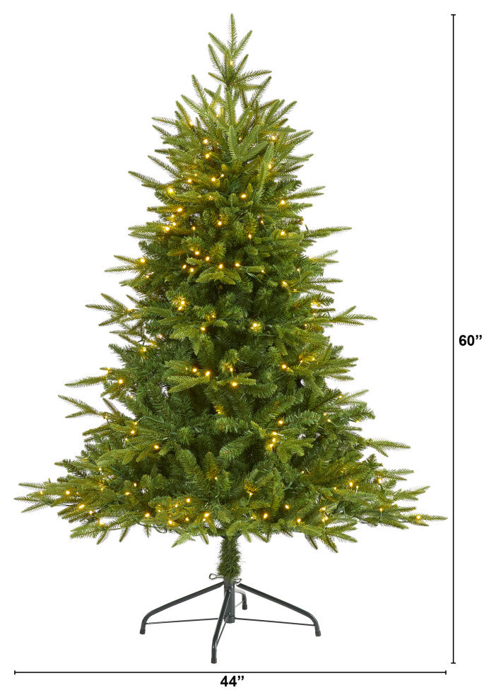 5ï¿½ Colorado Mountain Fir ï¿½Natural Lookï¿½ Christmas Tree / 250 Clear LED Lights
