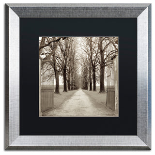 Alan Blaustein 'Veneto Giardini I' Art, Silver Frame, Black Mat, 16x16