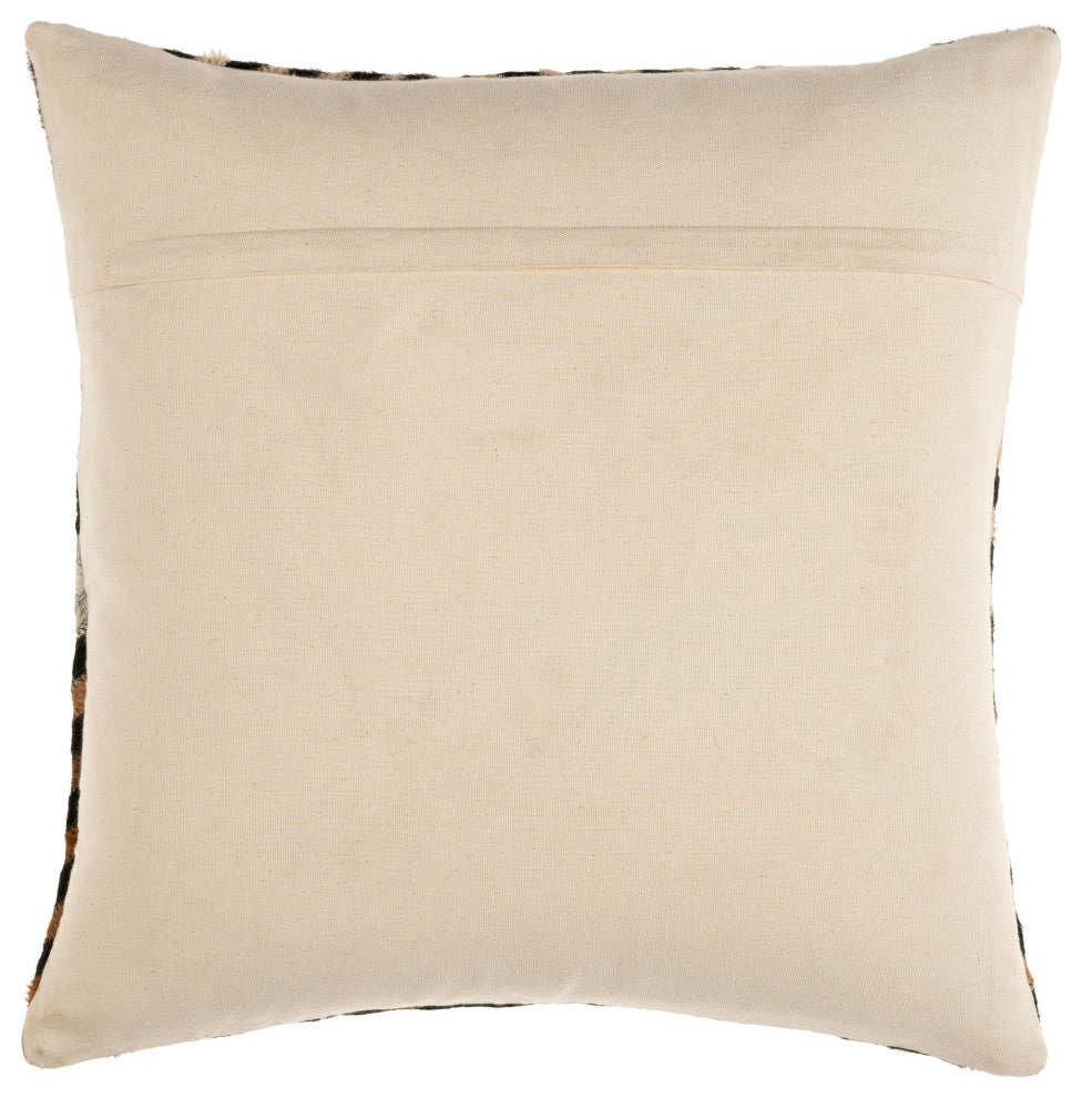 Surya Nashville Black Pillow Shell With Down Insert 20"H X 20"W