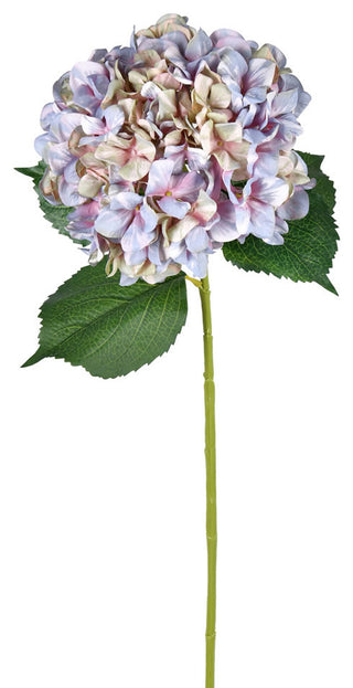 Artificial Hydrangea Spray With Printing , Lavender, 33"