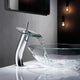 Vinnova Torino Falls Single Hole Bathroom Faucet, Polished Chrome