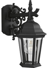 Progress Lighting 1-Light Wall Lantern With Clear BeveLED Glass Panel, Black