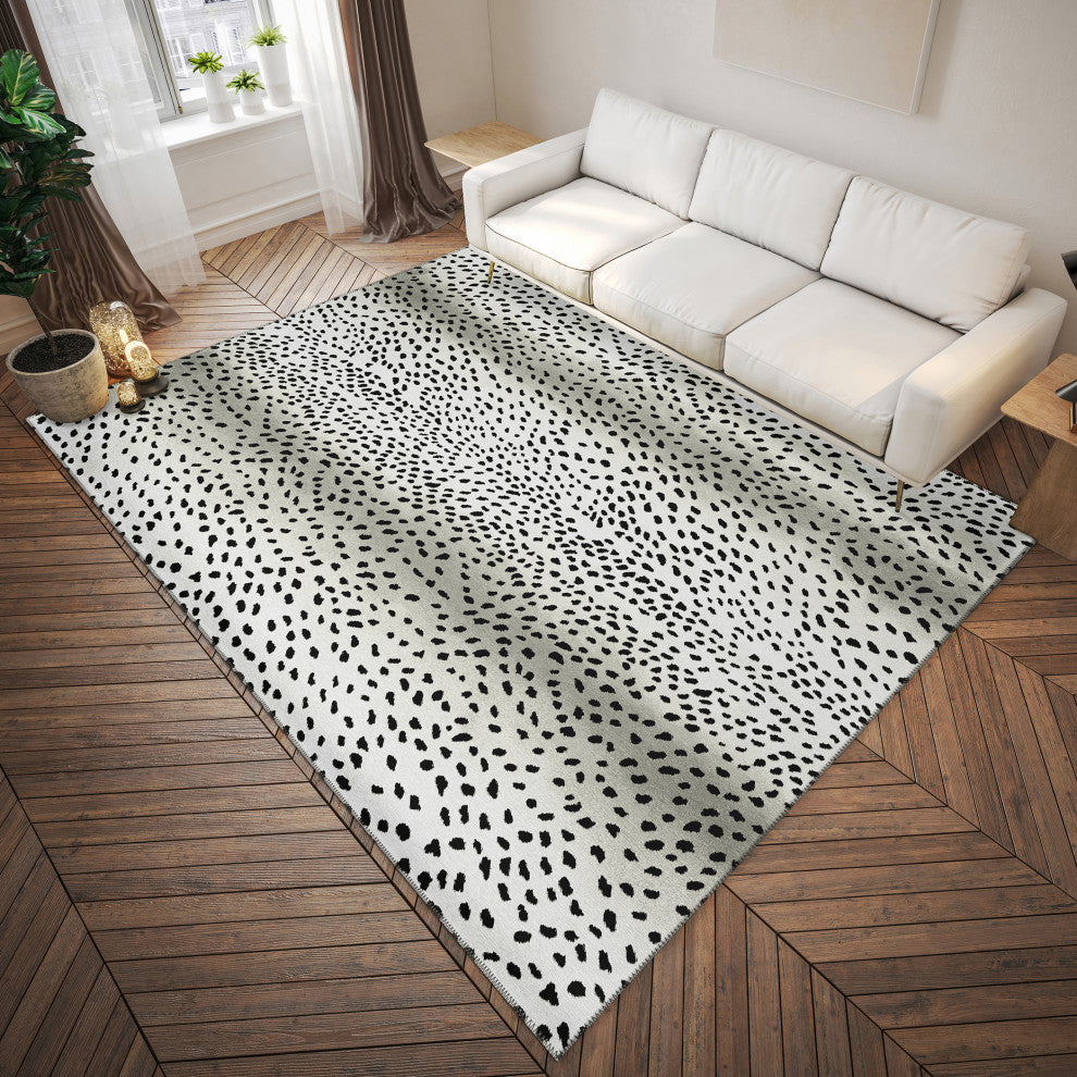 Indoor/Outdoor Mali ML3 Ivory Machine Washable 10' x 14' Rug