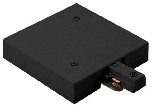 WAC Lighting J2 Track Connectors, Black, T-Bar End Feed