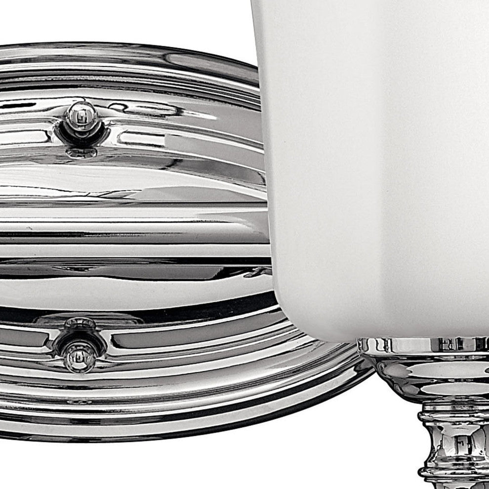 Hinkley Shelly Large Four Light Vanity, Chrome