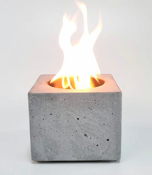 Tabletop concrete indoor fire bowl