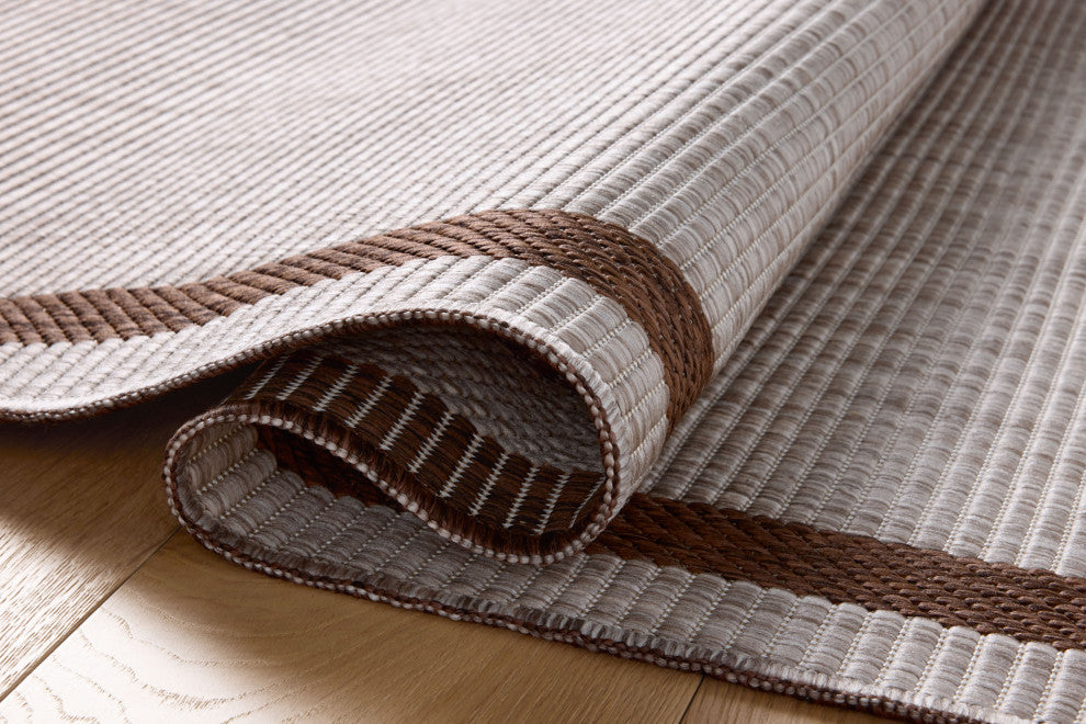 Loloi Easton Dove / Coffee 2'-3" x 3'-9" Accent Rug