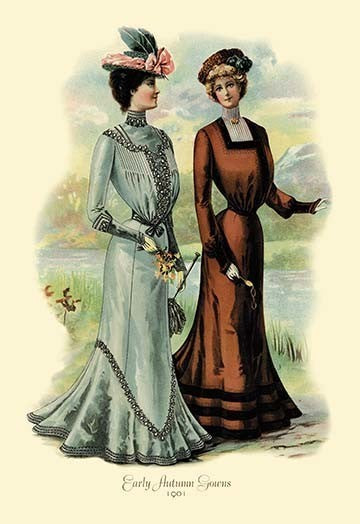 Early Autumn Gowns- Fine Art Giclee Print 24" x 36"