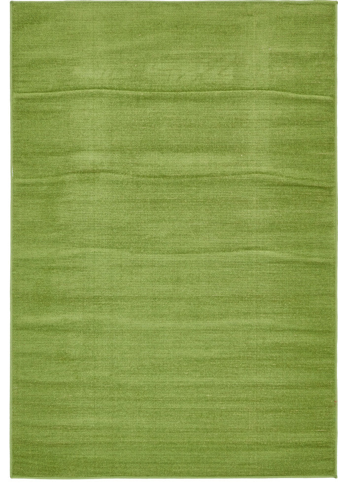 Unique Loom Green Solid Williamsburg 4' 0 x 6' 0 Area Rug