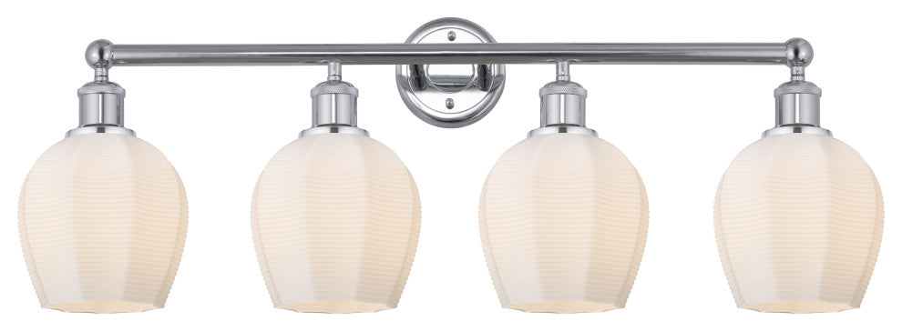Innovations 616-4W-PC-G461-6 4 Light 32.75" Bath Vanity Light, Polished Chrome