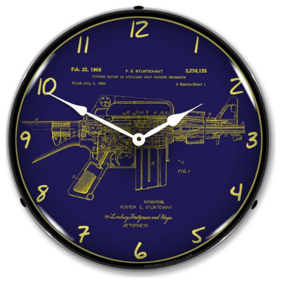 1807869 AR-15 Patent Clock