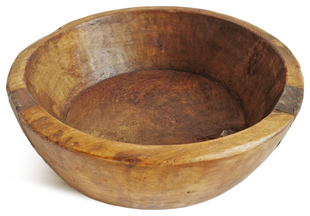 Consigned Vintage Teak India Wood Bowl 1