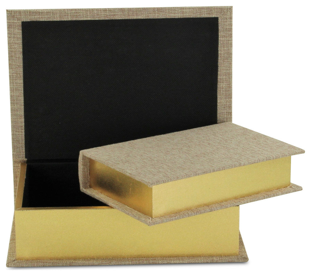 Canter Isle Beige Linen Book Box Set