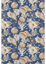 Addison Premium Washable Mayfield AMF185 Blue 5' x 7'6" Rug
