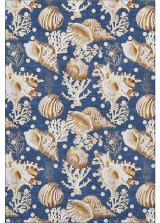Addison Premium Washable Mayfield AMF185 Blue 5' x 7'6" Rug