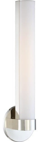 Nuvo 1 Module LED Bond Vanity and Wall Light Fixture, Polished Nickel