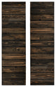 Horizontal Slat Board and Batten Exterior Shutters Pair, Slat Black, 72"