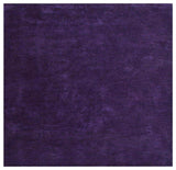 Hand Knotted Loom Silk Area Rug Solid Purple