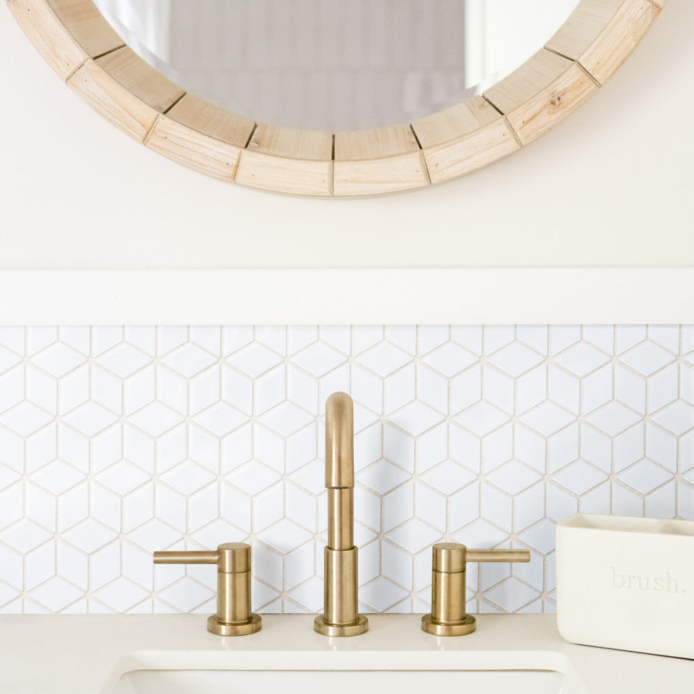 Hudson Rhombus Porcelain Mosaic Tile Sample