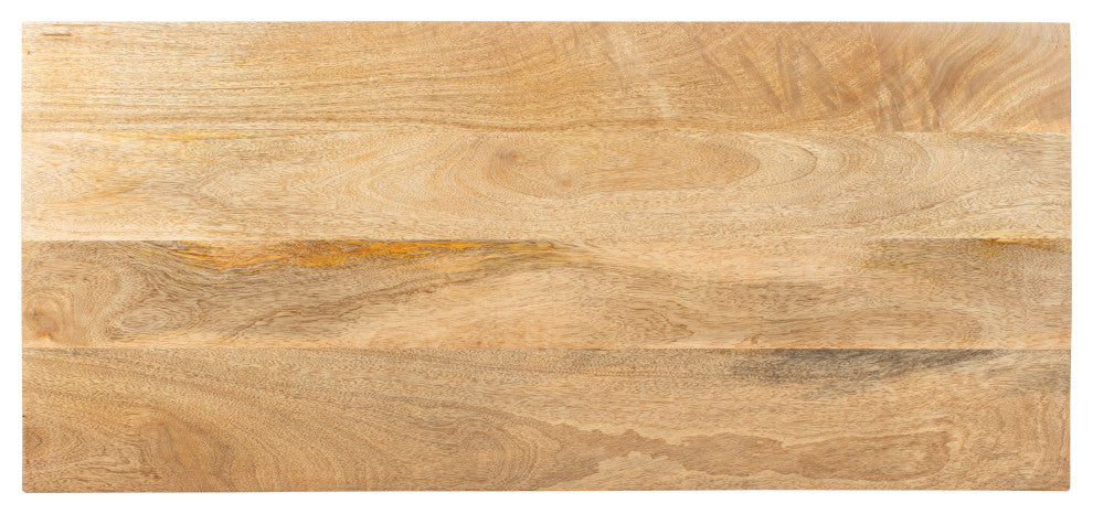 Safavieh Couture Titan Inlayed Cement Sideboard, Natural/Brass