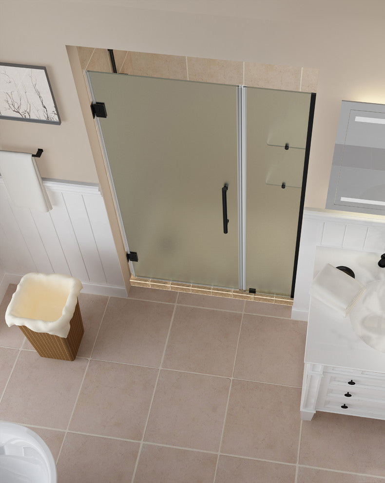 Belmore GS 59.25"-60.25"x72" Frameless Hinged Shower Door