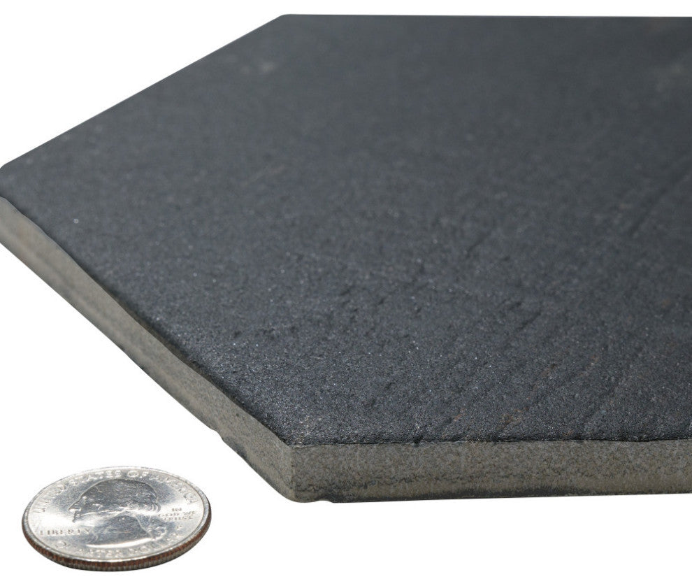 Merola Tile Retro Mini Hex Porcelain Floor and Wall Tile Sample