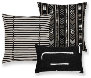 Instinct Ebony Indoor/Outdoor Performance Pillow, 12"x20"