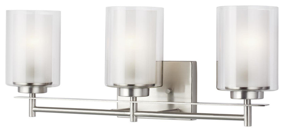 Elmwood Park 3-Light Bath, Brushed Nickel