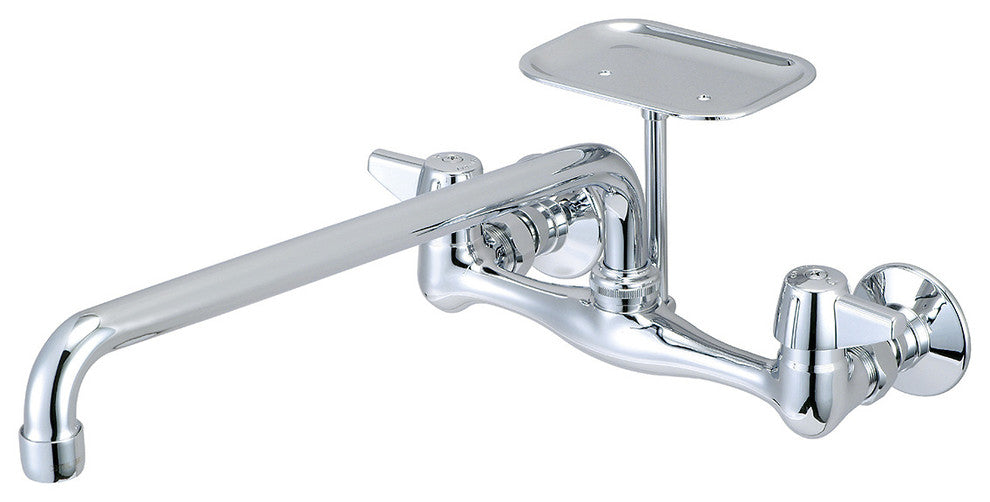 Central Brass Two Handle Wallmount Kitchen Faucet