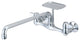Central Brass Two Handle Wallmount Kitchen Faucet