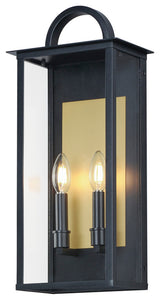 Maxim 30754CL Manchester 2 Light 20" Tall Outdoor Wall Sconce - Black