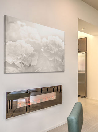 Peony Print on Canvas, 91x61 cm