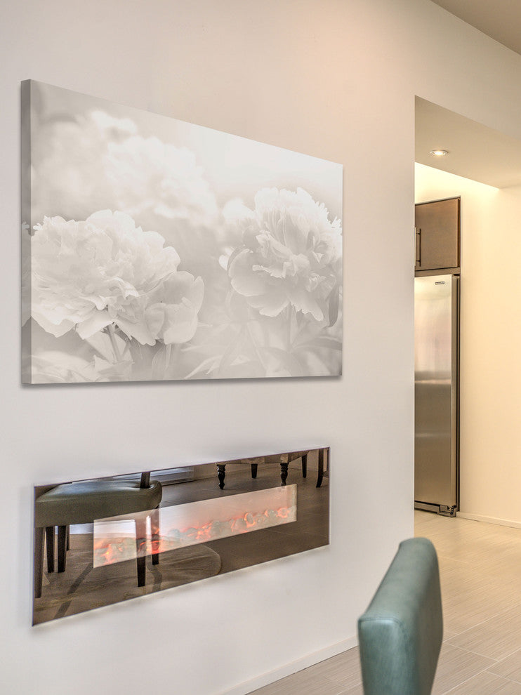 Peony Print on Canvas, 91x61 cm