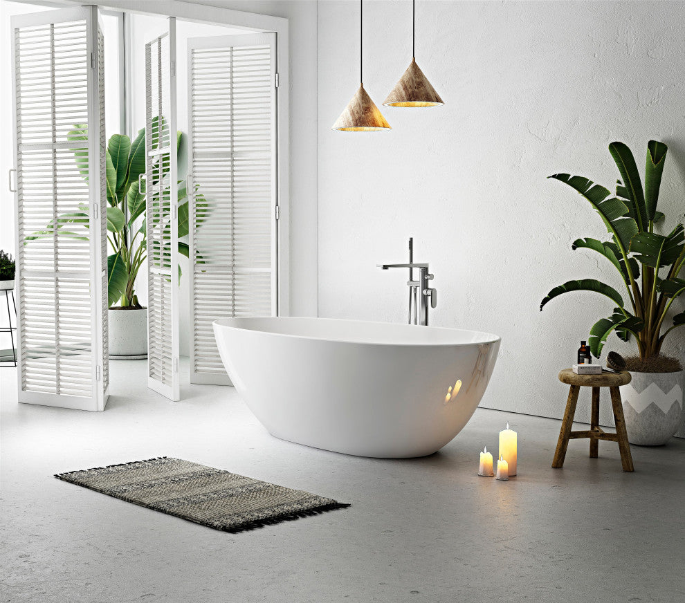 Ainsley 71 Inch Freestanding Double End Tub