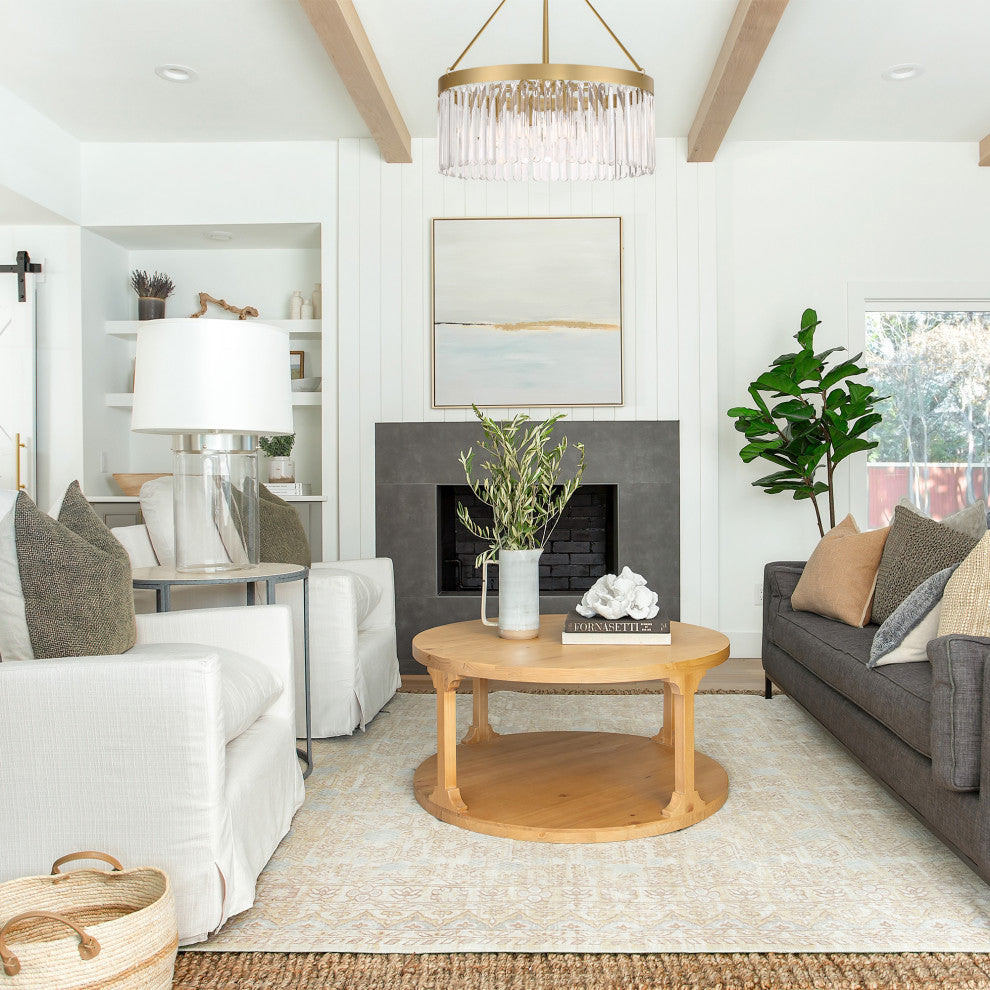 Emory 8 Light Modern Gold Chandelier