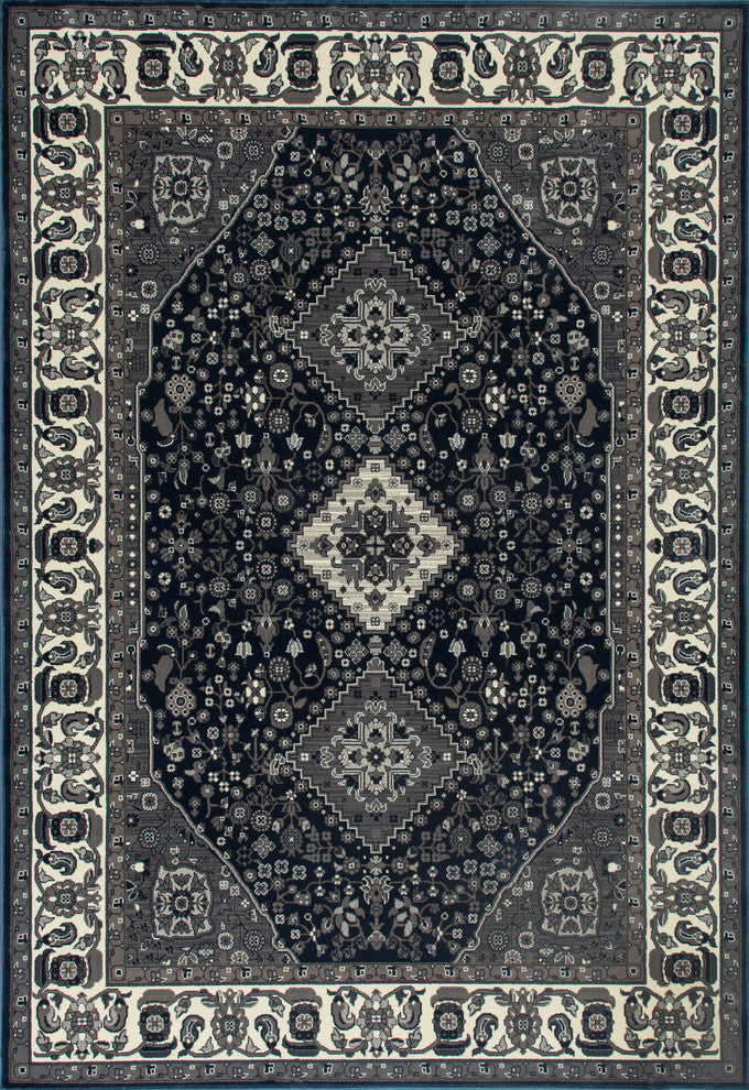 Chelsea Cathedral Steel Blue 9'10"x13'1" Area Rug