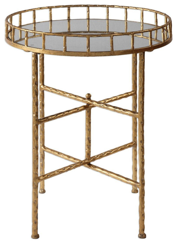 Uttermost Tilly Bright Gold Accent Table