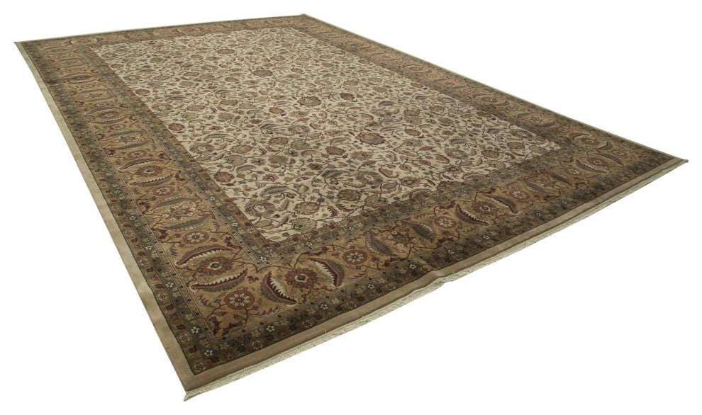 Rug N Carpet - Handmade Oriental 12' 2" x 17' 3" Large Oushak Area Rug