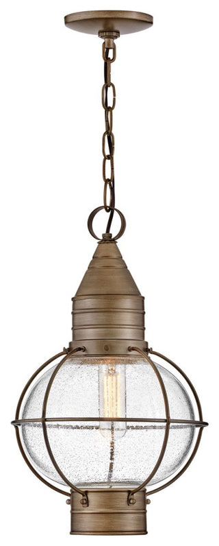 Cape Cod LED Hanging Lantern, Burnished Bronze