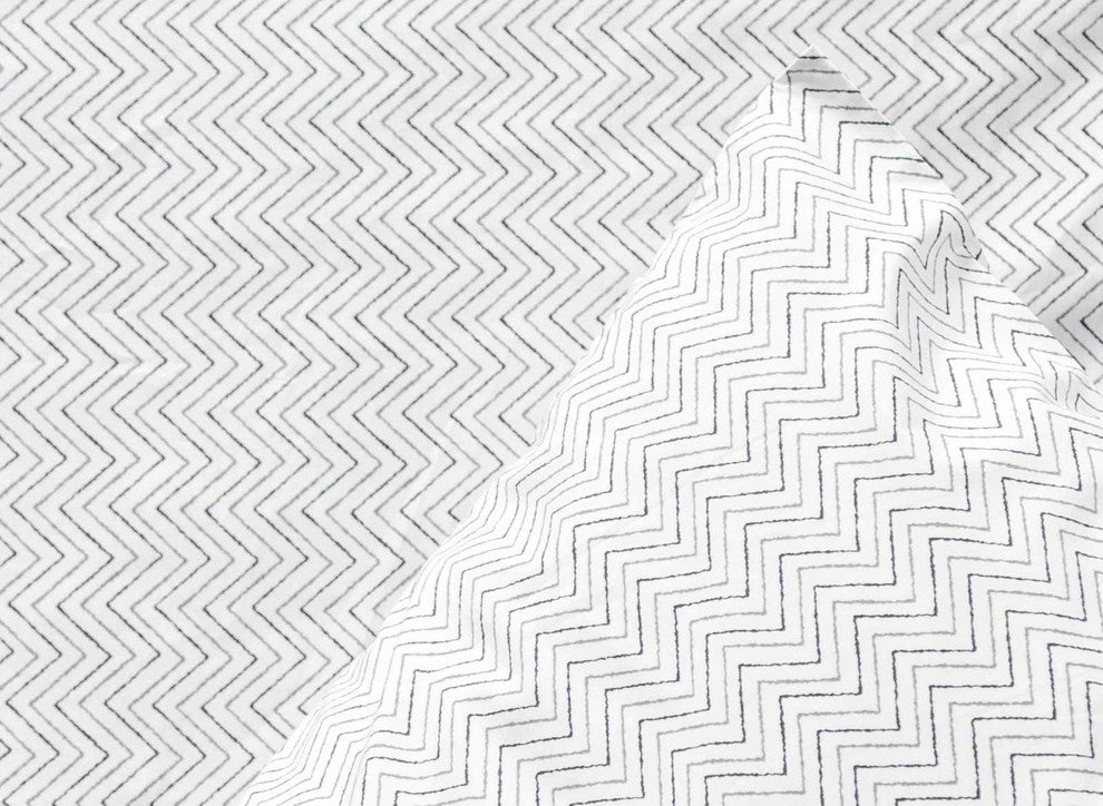 Chevron Sheet Set, Charcoal, King