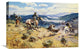 "Loops and Swift Horses Are Surer Than Lead" Artwork, 24" x 16"