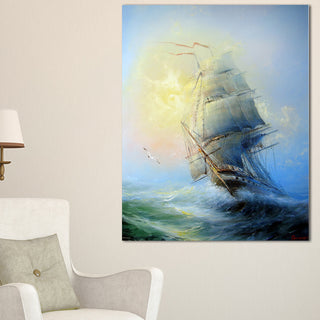 "Large Sailing Boat" Canvas Print