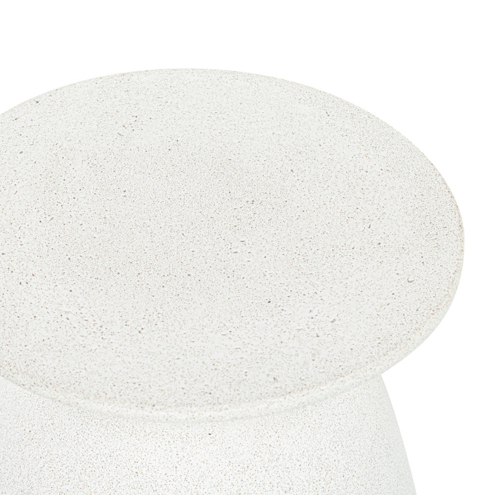 Safavieh Couture Dynah Concrete Accent Table, Ivory