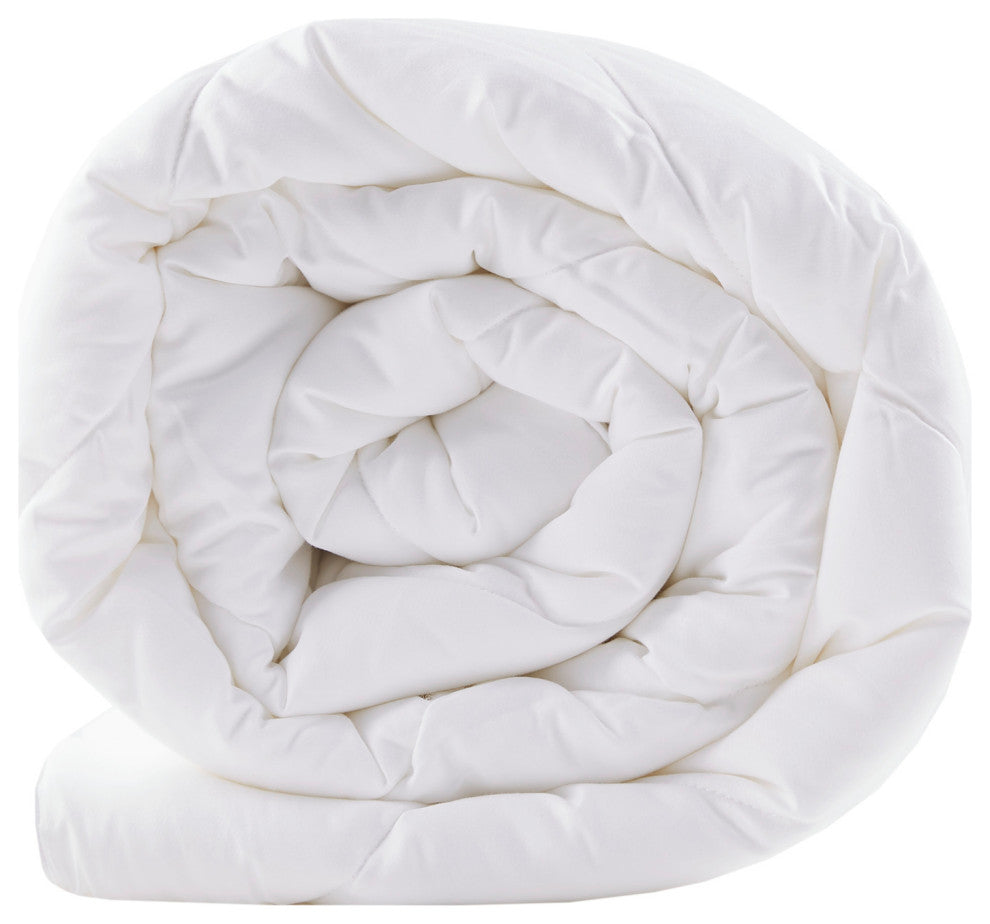 Sleep Philosophy Sateen Double Insertion Comforter, White, King