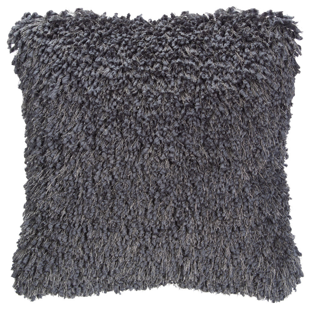 Mina Victory TL003 Throw Pillow, Charcoal, 20" x 20"