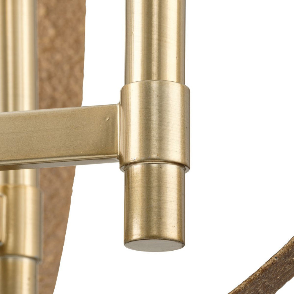 Allegheny Collection Five-Light Rustic Chandelier, Soft Gold